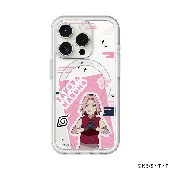 スリムプロテクションプレミアムケース with MagSafe［ NARUTO-ナルト- 疾風伝 - ステッカー - 春野サクラ ］