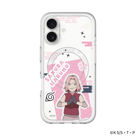 スリムプロテクションプレミアムケース with MagSafe［ NARUTO-ナルト- 疾風伝 - ステッカー - 春野サクラ ］