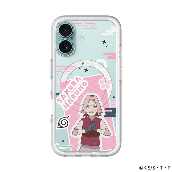 スリムプロテクションプレミアムケース with MagSafe［ NARUTO -ナルト- 疾風伝 - ステッカー - 春野サクラ ］