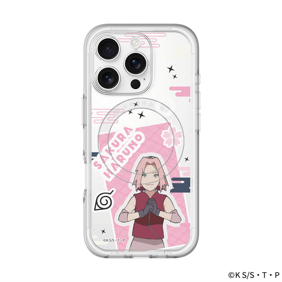 スリムプロテクションプレミアムケース with MagSafe［ NARUTO-ナルト- 疾風伝 - ステッカー - 春野サクラ ］
