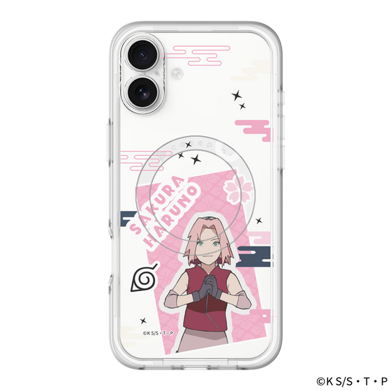 スリムプロテクションプレミアムケース with MagSafe［ NARUTO-ナルト- 疾風伝 - ステッカー - 春野サクラ ］