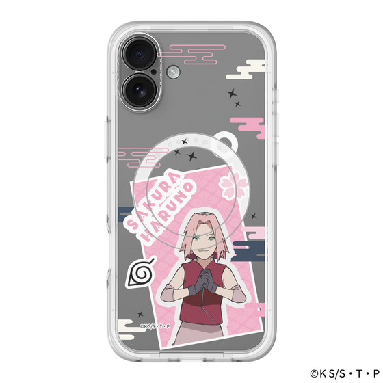 スリムプロテクションプレミアムケース with MagSafe［ NARUTO -ナルト- 疾風伝 - ステッカー - 春野サクラ ］