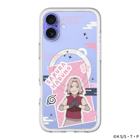 スリムプロテクションプレミアムケース with MagSafe［ NARUTO -ナルト- 疾風伝 - ステッカー - 春野サクラ ］