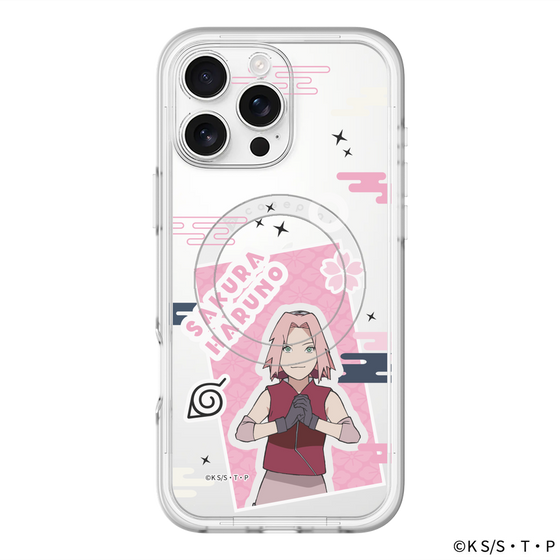 スリムプロテクションプレミアムケース with MagSafe［ NARUTO-ナルト- 疾風伝 - ステッカー - 春野サクラ ］
