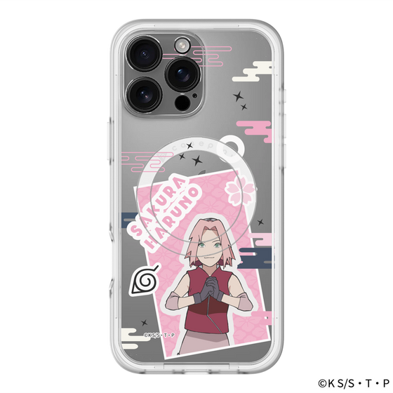 スリムプロテクションプレミアムケース with MagSafe［ NARUTO -ナルト- 疾風伝 - ステッカー - 春野サクラ ］