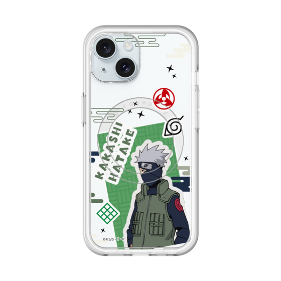 スリムプロテクションプレミアムケース with MagSafe［ NARUTO -ナルト- 疾風伝 - ステッカー - はたけカカシ ］