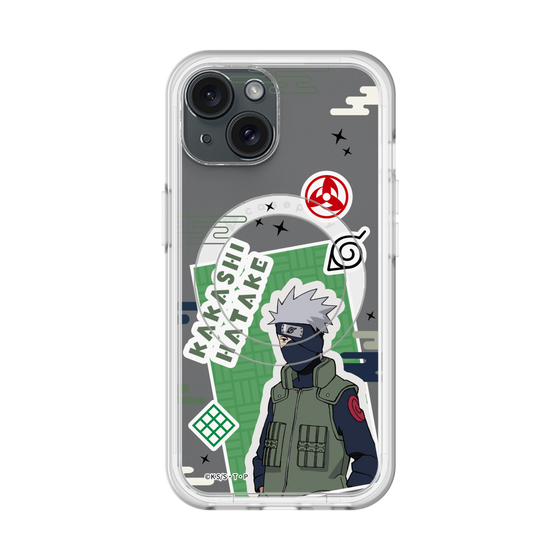 スリムプロテクションプレミアムケース with MagSafe［ NARUTO -ナルト- 疾風伝 - ステッカー - はたけカカシ ］