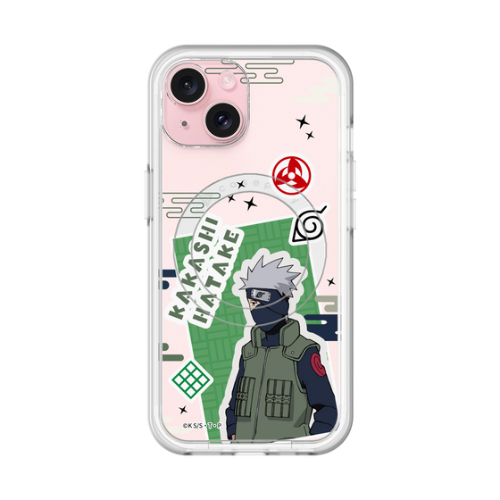 スリムプロテクションプレミアムケース with MagSafe［ NARUTO -ナルト- 疾風伝 - ステッカー - はたけカカシ ］