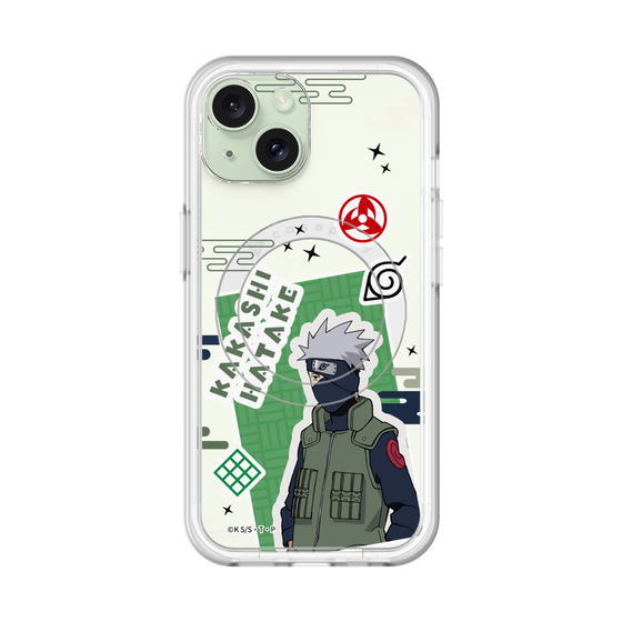 スリムプロテクションプレミアムケース with MagSafe［ NARUTO -ナルト- 疾風伝 - ステッカー - はたけカカシ ］
