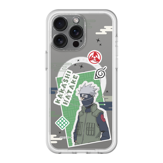 スリムプロテクションプレミアムケース with MagSafe［ NARUTO -ナルト- 疾風伝 - ステッカー - はたけカカシ ］