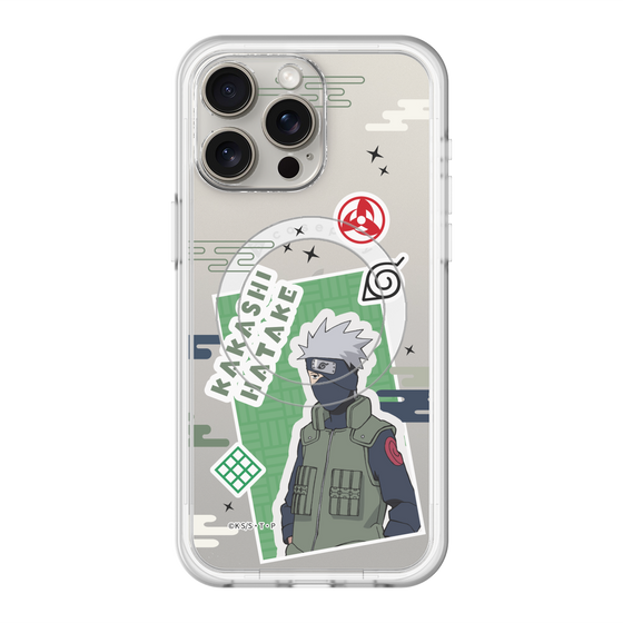 スリムプロテクションプレミアムケース with MagSafe［ NARUTO -ナルト- 疾風伝 - ステッカー - はたけカカシ ］