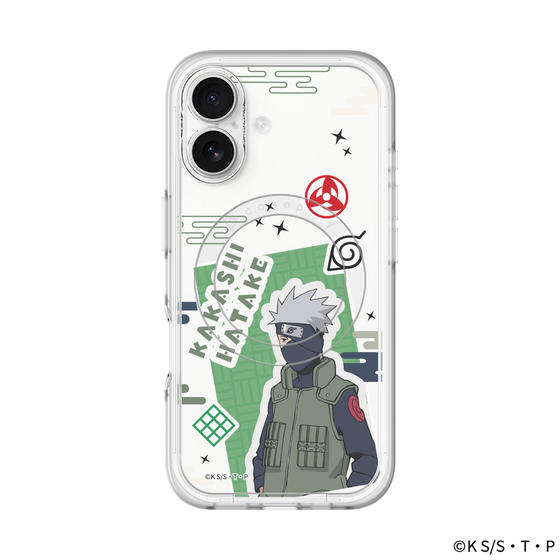 スリムプロテクションプレミアムケース with MagSafe［ NARUTO-ナルト- 疾風伝 - ステッカー - はたけカカシ ］