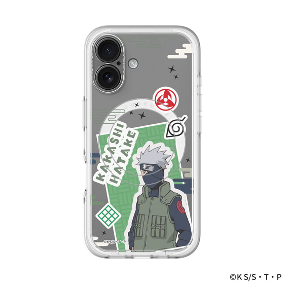 スリムプロテクションプレミアムケース with MagSafe［ NARUTO -ナルト- 疾風伝 - ステッカー - はたけカカシ ］