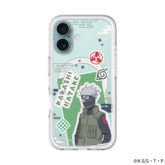 スリムプロテクションプレミアムケース with MagSafe［ NARUTO -ナルト- 疾風伝 - ステッカー - はたけカカシ ］