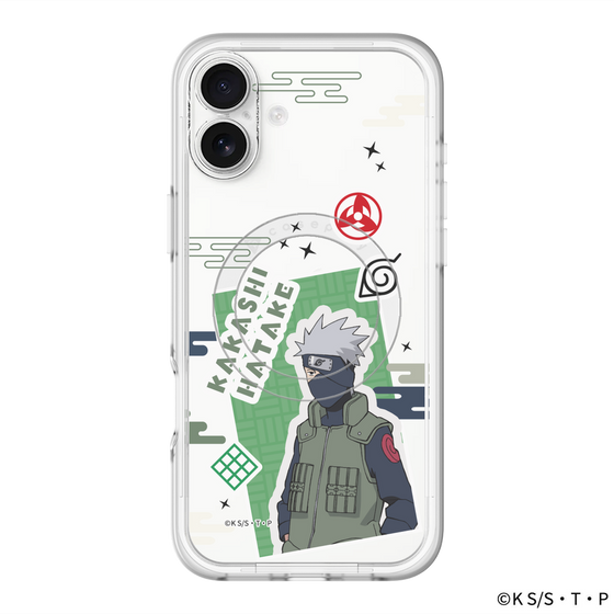 スリムプロテクションプレミアムケース with MagSafe［ NARUTO-ナルト- 疾風伝 - ステッカー - はたけカカシ ］