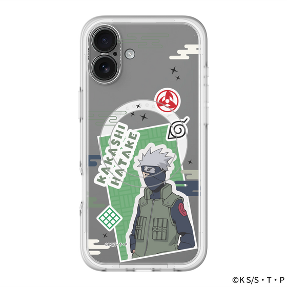 スリムプロテクションプレミアムケース with MagSafe［ NARUTO -ナルト- 疾風伝 - ステッカー - はたけカカシ ］