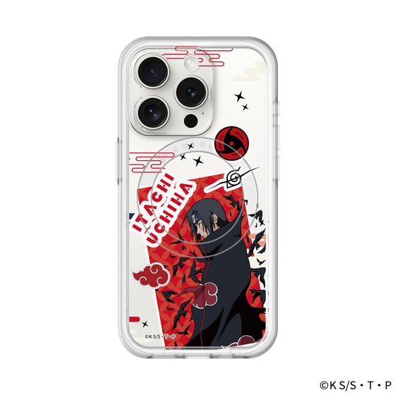 スリムプロテクションプレミアムケース with MagSafe［ NARUTO-ナルト- 疾風伝 - ステッカー - うちはイタチ ］