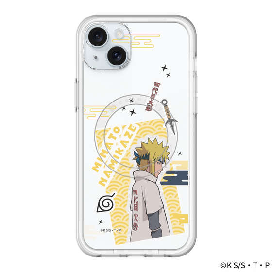 スリムプロテクションプレミアムケース with MagSafe［ NARUTO-ナルト- 疾風伝 - ステッカー - 波風ミナト ］