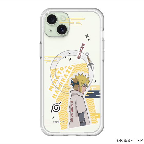 スリムプロテクションプレミアムケース with MagSafe［ NARUTO -ナルト- 疾風伝 - ステッカー - 波風ミナト ］