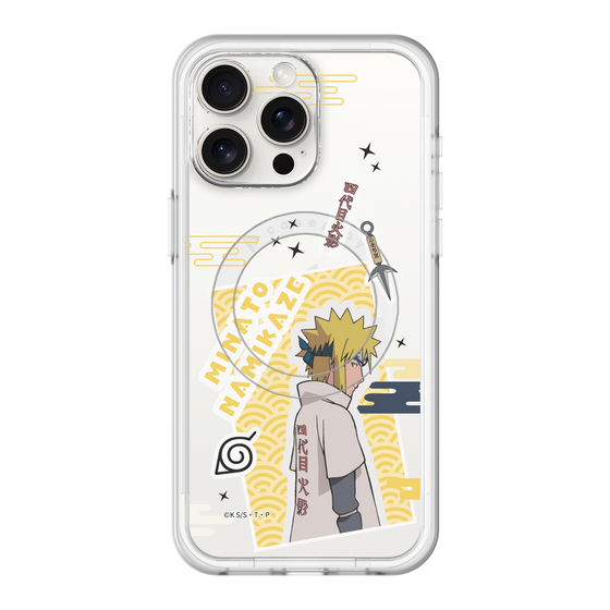 スリムプロテクションプレミアムケース with MagSafe［ NARUTO -ナルト- 疾風伝 - ステッカー - 波風ミナト ］