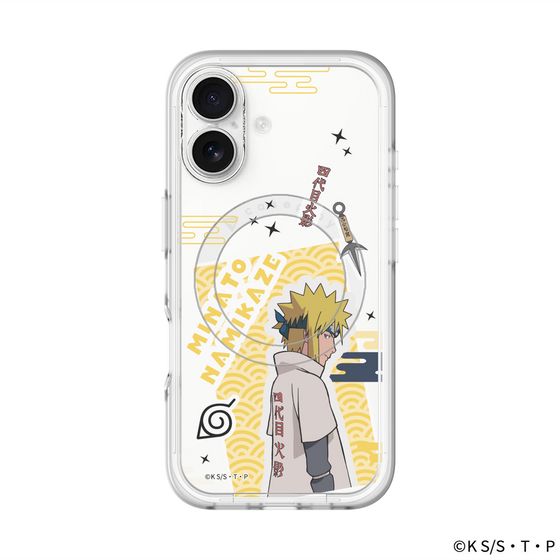 スリムプロテクションプレミアムケース with MagSafe［ NARUTO-ナルト- 疾風伝 - ステッカー - 波風ミナト ］