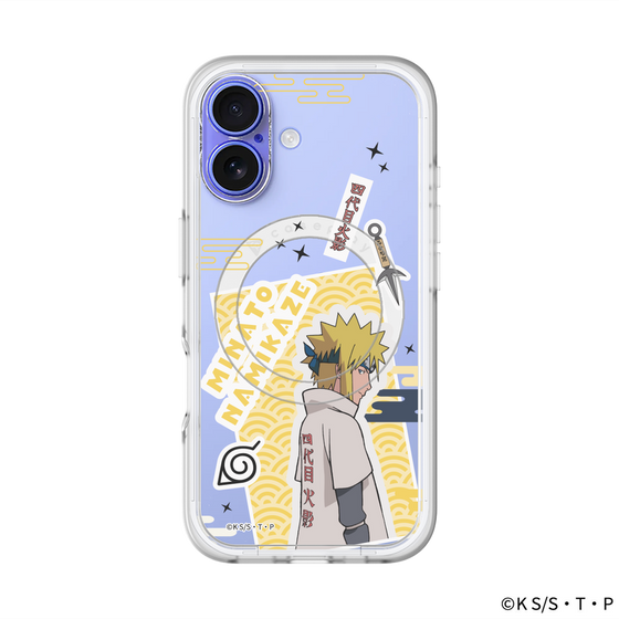 スリムプロテクションプレミアムケース with MagSafe［ NARUTO -ナルト- 疾風伝 - ステッカー - 波風ミナト ］