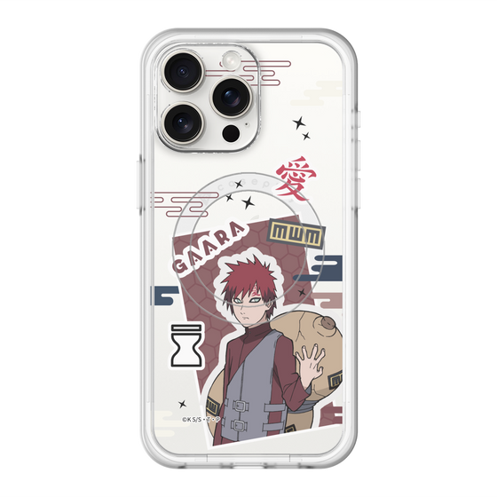 スリムプロテクションプレミアムケース with MagSafe［ NARUTO -ナルト- 疾風伝 - ステッカー - 我愛羅 ］