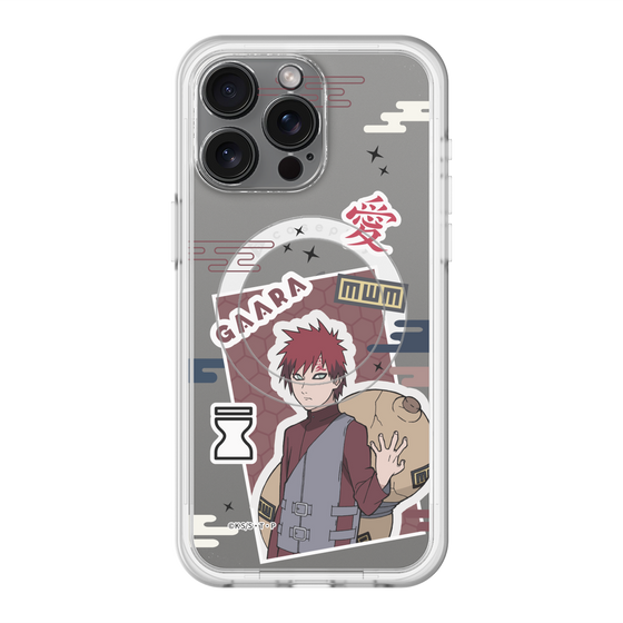 スリムプロテクションプレミアムケース with MagSafe［ NARUTO -ナルト- 疾風伝 - ステッカー - 我愛羅 ］