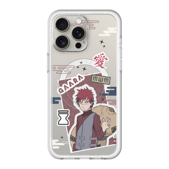 スリムプロテクションプレミアムケース with MagSafe［ NARUTO -ナルト- 疾風伝 - ステッカー - 我愛羅 ］