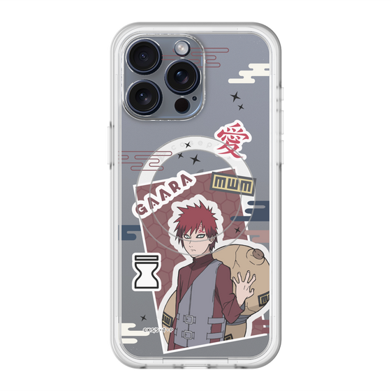 スリムプロテクションプレミアムケース with MagSafe［ NARUTO -ナルト- 疾風伝 - ステッカー - 我愛羅 ］