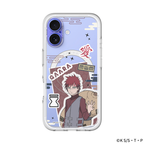 スリムプロテクションプレミアムケース with MagSafe［ NARUTO -ナルト- 疾風伝 - ステッカー - 我愛羅 ］