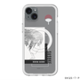 スリムプロテクションプレミアムケース with MagSafe［ NARUTO -ナルト- 疾風伝 - うちはサスケ - 線画 ］