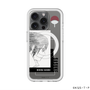 スリムプロテクションプレミアムケース with MagSafe［ NARUTO -ナルト- 疾風伝 - うちはサスケ - 線画 ］