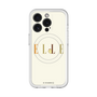 スリムプロテクションプレミアムケース with MagSafe［ ELLE×ポムポムプリン - ロゴ - ベージュ ］