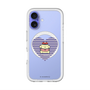 スリムプロテクションプレミアムケース with MagSafe［ ELLE×ポムポムプリン - ハート - ブルー ］