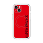 スリムプロテクションプレミアムケース with MagSafe［ SUPER PRIVATE - ロゴ - Red&Black ］