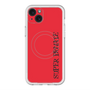 スリムプロテクションプレミアムケース with MagSafe［ SUPER PRIVATE - ロゴ - Red&Black ］