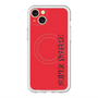 スリムプロテクションプレミアムケース with MagSafe［ SUPER PRIVATE - ロゴ - Red&Black ］