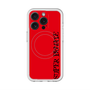 スリムプロテクションプレミアムケース with MagSafe［ SUPER PRIVATE - ロゴ - Red&Black ］