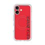 スリムプロテクションプレミアムケース with MagSafe［ SUPER PRIVATE - ロゴ - Red&Black ］