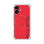 スリムプロテクションプレミアムケース with MagSafe［ SUPER PRIVATE - ロゴ - Red&Black ］