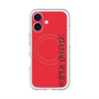 スリムプロテクションプレミアムケース with MagSafe［ SUPER PRIVATE - ロゴ - Red&Black ］