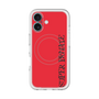 スリムプロテクションプレミアムケース with MagSafe［ SUPER PRIVATE - ロゴ - Red&Black ］
