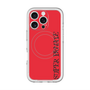スリムプロテクションプレミアムケース with MagSafe［ SUPER PRIVATE - ロゴ - Red&Black ］