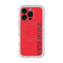 スリムプロテクションプレミアムケース with MagSafe［ SUPER PRIVATE - ロゴ - Red&Black ］