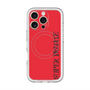 スリムプロテクションプレミアムケース with MagSafe［ SUPER PRIVATE - ロゴ - Red&Black ］