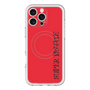 スリムプロテクションプレミアムケース with MagSafe［ SUPER PRIVATE - ロゴ - Red&Black ］