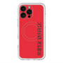 スリムプロテクションプレミアムケース with MagSafe［ SUPER PRIVATE - ロゴ - Red&Black ］
