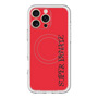 スリムプロテクションプレミアムケース with MagSafe［ SUPER PRIVATE - ロゴ - Red&Black ］