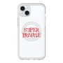 スリムプロテクションプレミアムケース with MagSafe［ SUPER PRIVATE - ロゴ - Metal ］